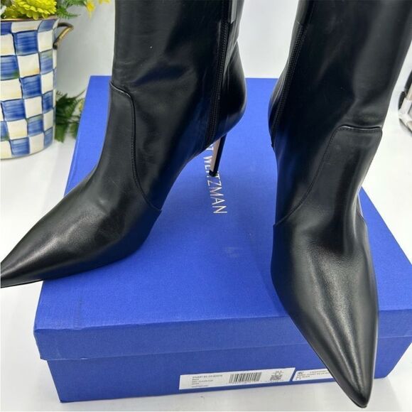 Women's Stewart Weitzman leather ankle boots size 8, made in Spain - Picture 6 of 10
